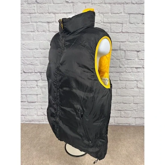 VTG Y2K Jordan Craig Yellow Plaid Reversible Puffer Vest Hooded Size 3XL NEW - Picture 9 of 13